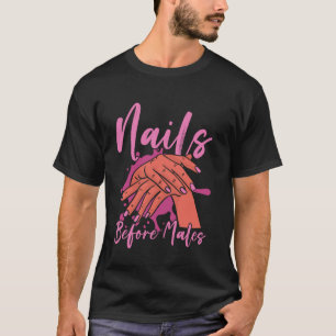 Nagel-Tech-Zitat Arbeitsuniform Nagellack Nägel Vo T-Shirt