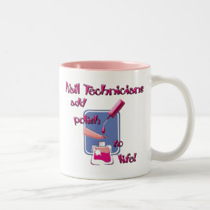Nagel-Techniker-Tasse Zweifarbige Tasse