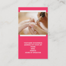 Nagel-Techniker-Visitenkarten Visitenkarte