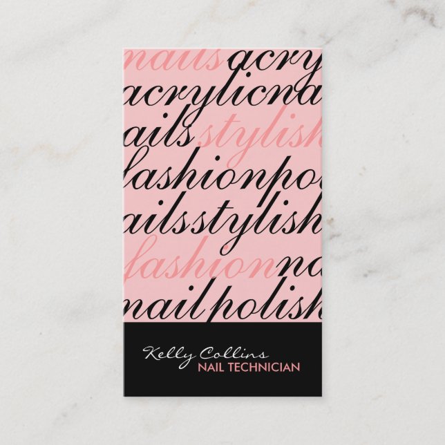 Nagel-Techniker-Visitenkarten Visitenkarte (Vorderseite)