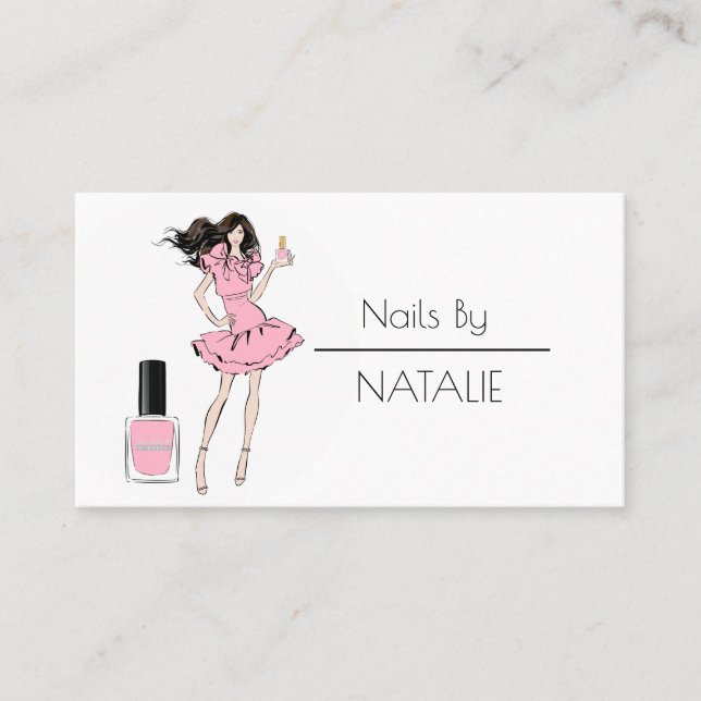 Nägel Visitenkarte (Vorderseite)