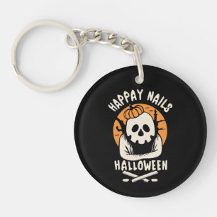 Nägel zu Halloween verschönern Schlüsselanhänger