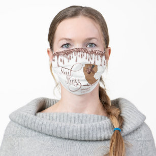 Nagelbus, Geschenk für Nageltechniker Mund-Nasen-Maske Aus Stoff
