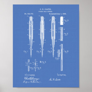 Nagelknipser 1886 Patent Kunst Blaupause Poster