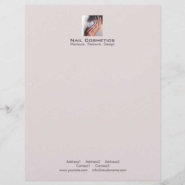 Nagelkosmetik 1 - Letterhead Briefkopf (Vorderseite)