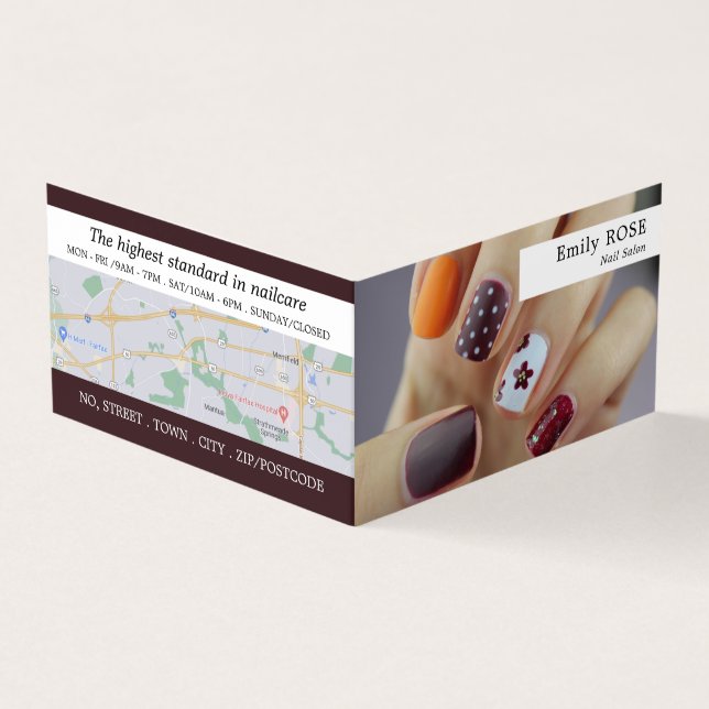 Nagelkunst, Nageltechniker, Nagelstudio, Salon Loy Visitenkarten (Vorderseite)