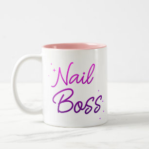 Nagelkünstler Zweifarbige Tasse