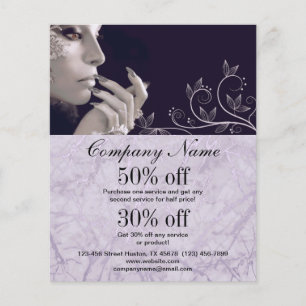 Nagelkünstlergeschäft personalisierter Flyer