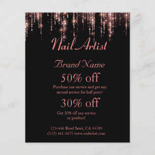 Nagelkünstlerischer Personalisierter Flyer