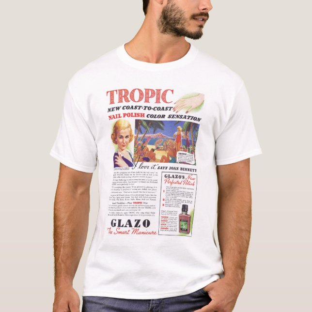Nagellack-Anzeige Joans Bennett T-Shirt (Vorderseite)