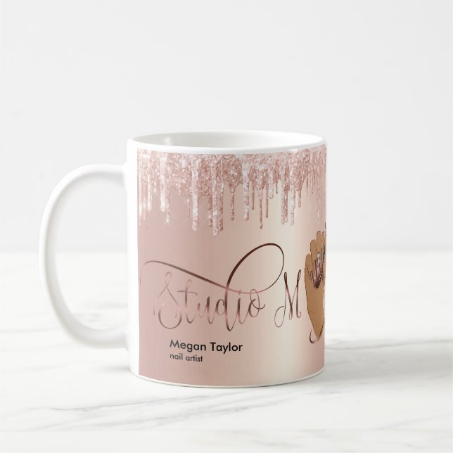 Nagellack, Geschenk für Nageltechniker Kaffeetasse (Links)