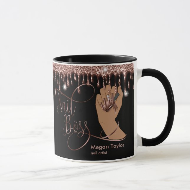 Nagellack, Geschenk für Nageltechniker Tasse (Rechts)