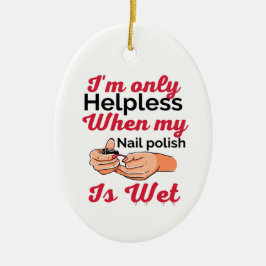 Nagellack Keramik Ornament