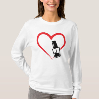 Nagellack-Liebe, Manikürdesign T-Shirt