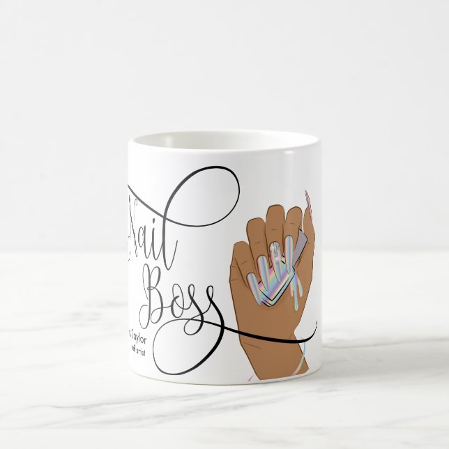 Nagellack, Nageltechniker, lange Nägel, Maniküre Kaffeetasse (Mittel)