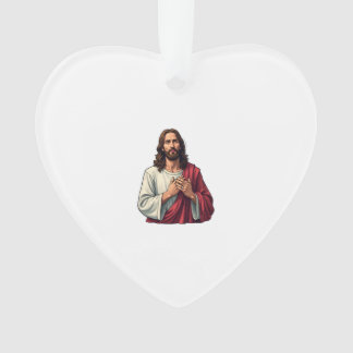 Nagelmal Jesus Vintage-Flaube-Gravur-T-Shirt 2 Ornament