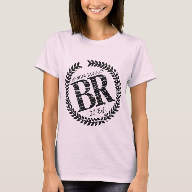 Nagelneues "BR" Logo-T-Shirt (Rosa) T-Shirt (Vorderseite)