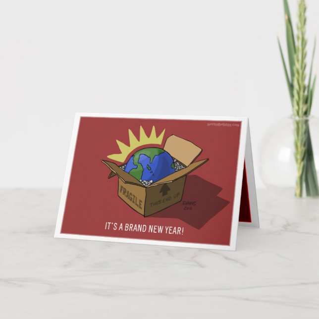 Nagelneues Jahr Feiertagskarte (Vorderseite)