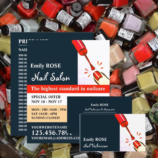 Nagelpolin, Nageltechniker Visitenkarte (Von Creator hochgeladen)