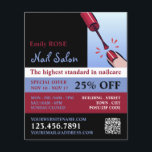 Nagelpolnisch, Nageltechniker, Nagelsalonadvert Flyer<br><div class="desc">Nail Polnisch,  Nageltechniker,  Nagelsalon Werbe-Flyer beim Business Card Store.</div>