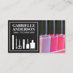 Nagelpolnische Sorte   Nail Salon Business Card Visitenkarte