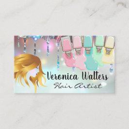 Nagelpolnische Verschüttung | Bokeh-Glamour Treuekarte