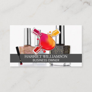 Nagelpolnischer Brush Flaschen Visitenkarte