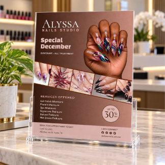 Nagelsalon-Flyer | Elegantes Promo-Sonderangebot f Flyer