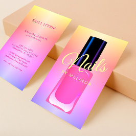 Nagelsalon Manikurist modern poliert trendigen Reg Visitenkarte