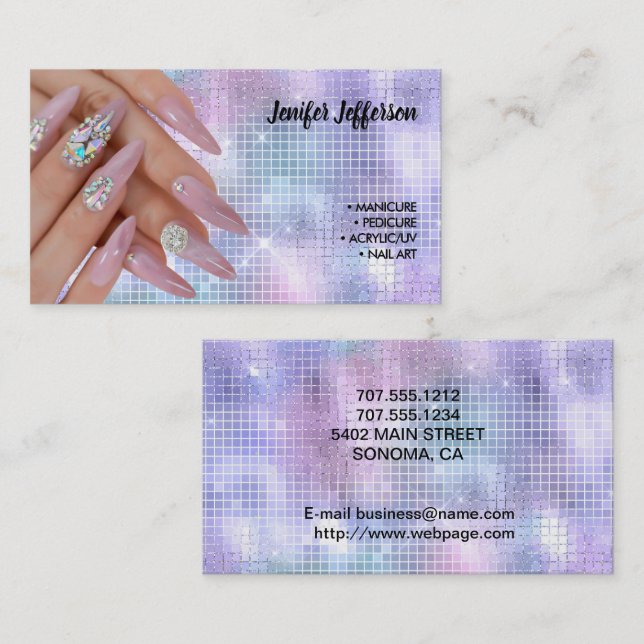 Nagelsalon Visitenkarte Treuekarte (Vorne/Hinten)