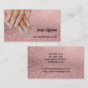 Nagelsalon Visitenkarte Treuekarte
