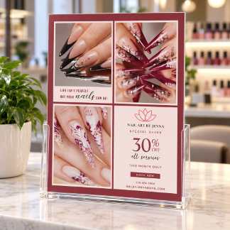 Nagelstudio-Flyer | Elegante Nageldesign-Promotion Flyer