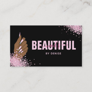 Nagelstudio Frau Handholograph Nägel Techniker   Visitenkarte