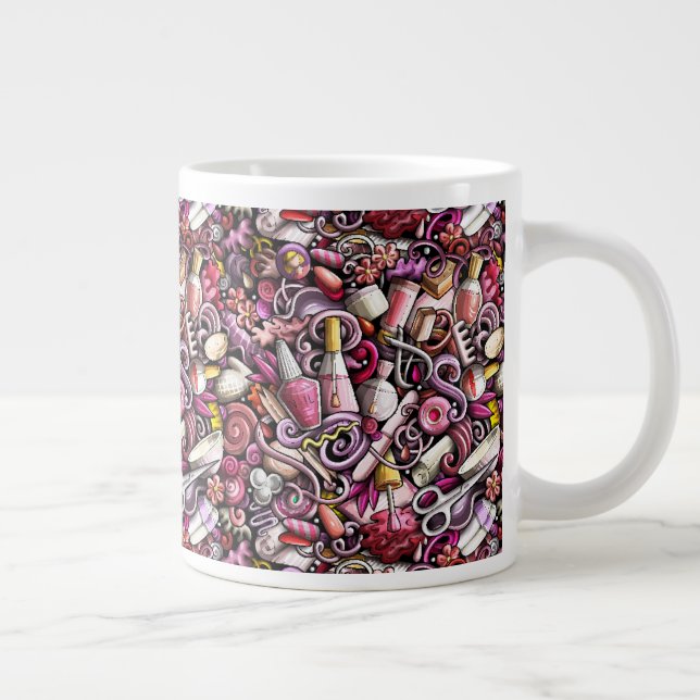 Nagelstudio-Muster Jumbo-Tasse (Rechts)