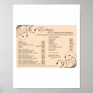 Nagelstudio Poster