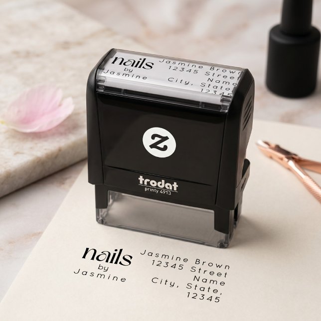 Nageltechnik-Studio Individuelle Rücksendeadresse  Permastempel (Von Creator hochgeladen)