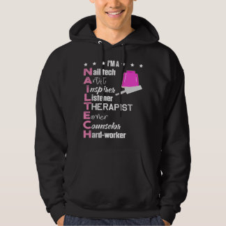 Nageltechniker-Berater Nagel-Tech-Künstler Manikür Hoodie