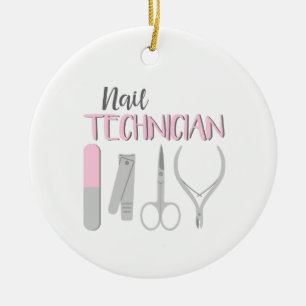 Nageltechniker Keramik Ornament