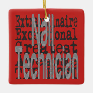 Nageltechniker Keramikornament