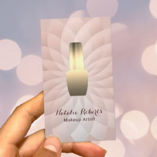 Nageltechniker Manicurist Rose Gold Lotus Salon Visitenkarte