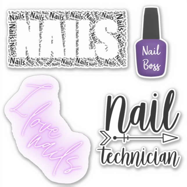 Nageltechniker Sticker (Vorderseite)