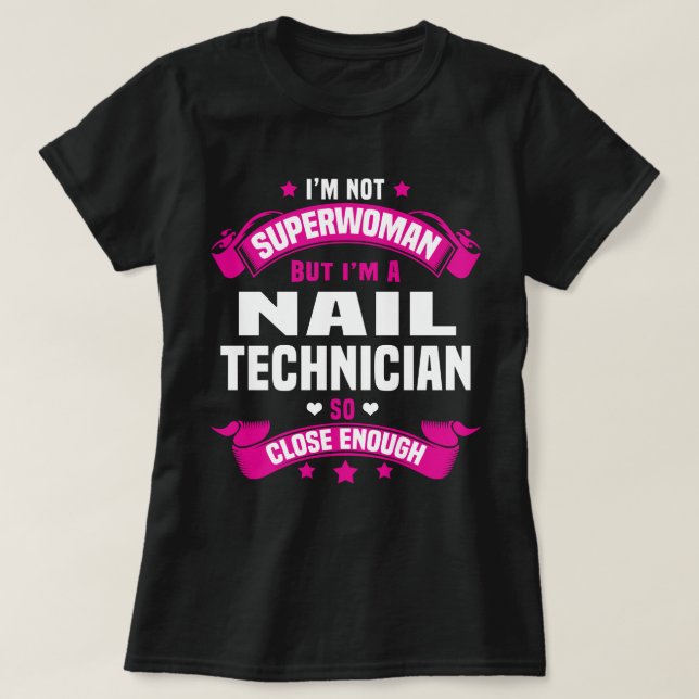 Nageltechniker T-Shirt (Design vorne)