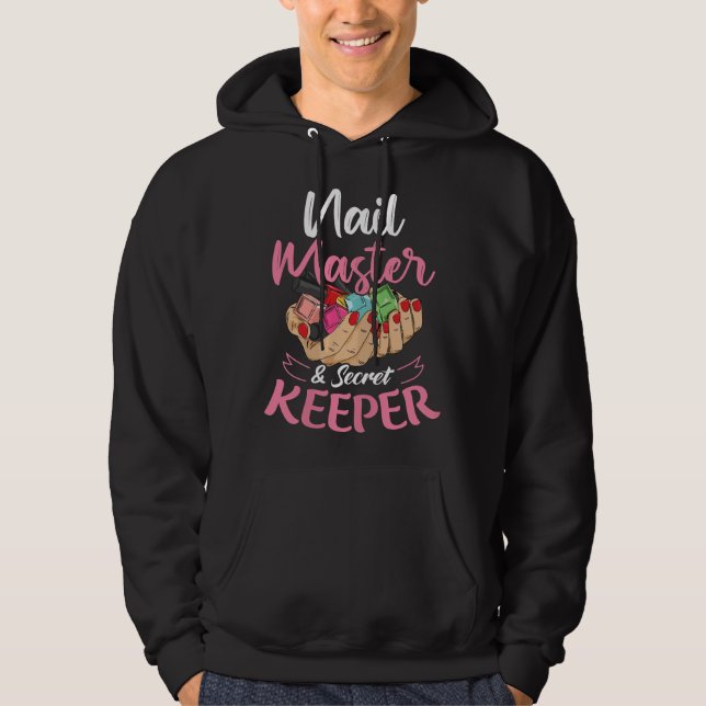 Nageltechnikerin für eine Maniküre Hoodie (Vorderseite)