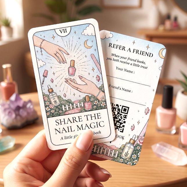 Nageltechnikerin Mystic Tarot Visitenkarte (Von Creator hochgeladen)