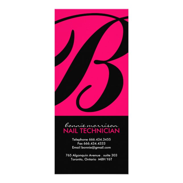 Nageltechnikerkarte Werbekarte (Vorne)