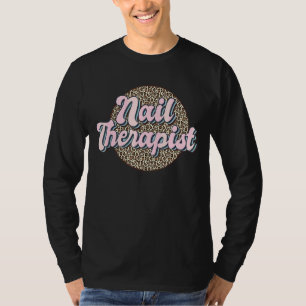 Nageltherapeut Leopard Nail Artist Nail Tech 1 T-Shirt
