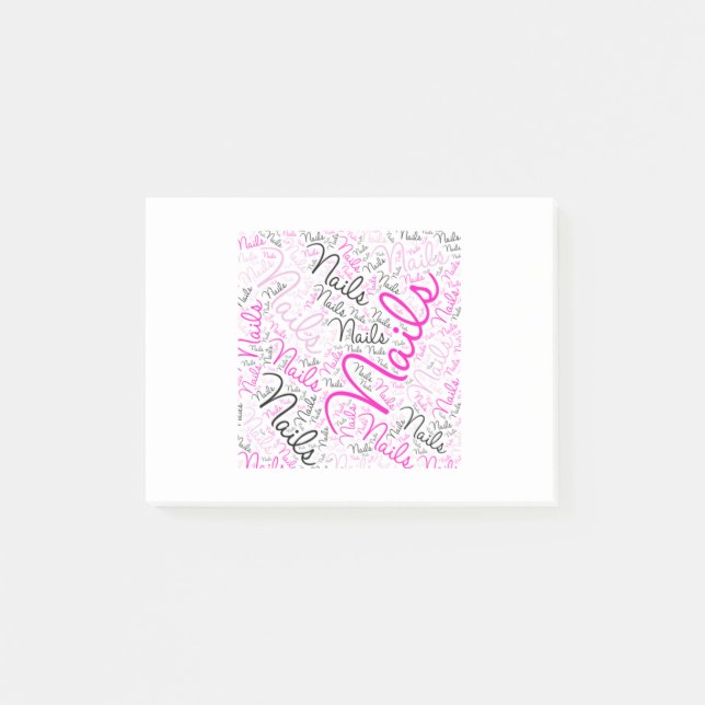 Nagelwortkunst Post-it Klebezettel (Vorderseite)