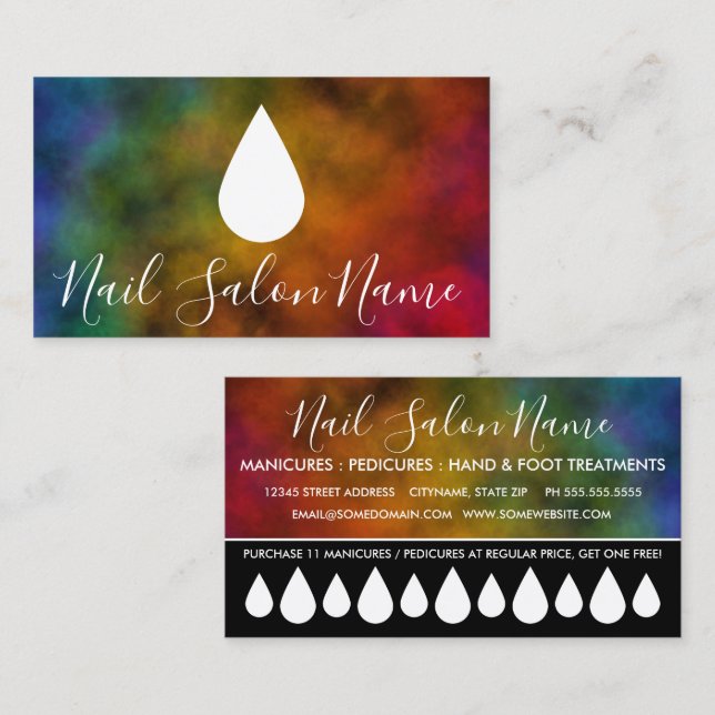 Nagelwurzelkarte Treuekarte (Vorne/Hinten)