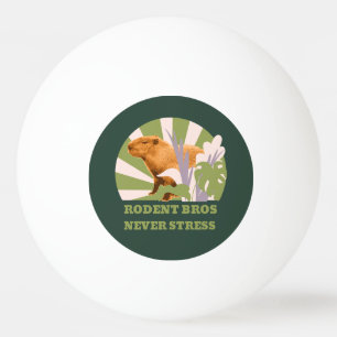 Nagetier-Brüder Stressfrei Capybara Tischtennisball