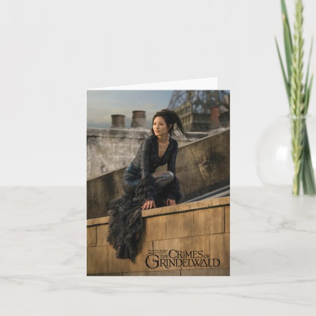 Nagini auf dem Dach-Foto Karte (Vorderseite)